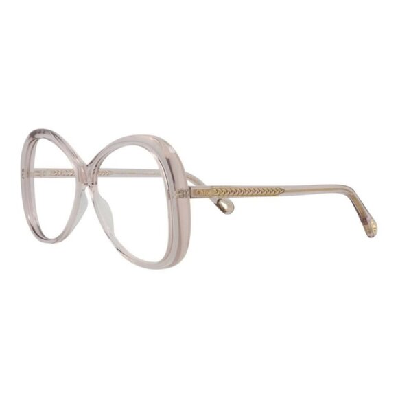 Chloé Womens Round/Oval Pink Pink Transparent Fashion Designer Eyewear - Picture 1 of 4